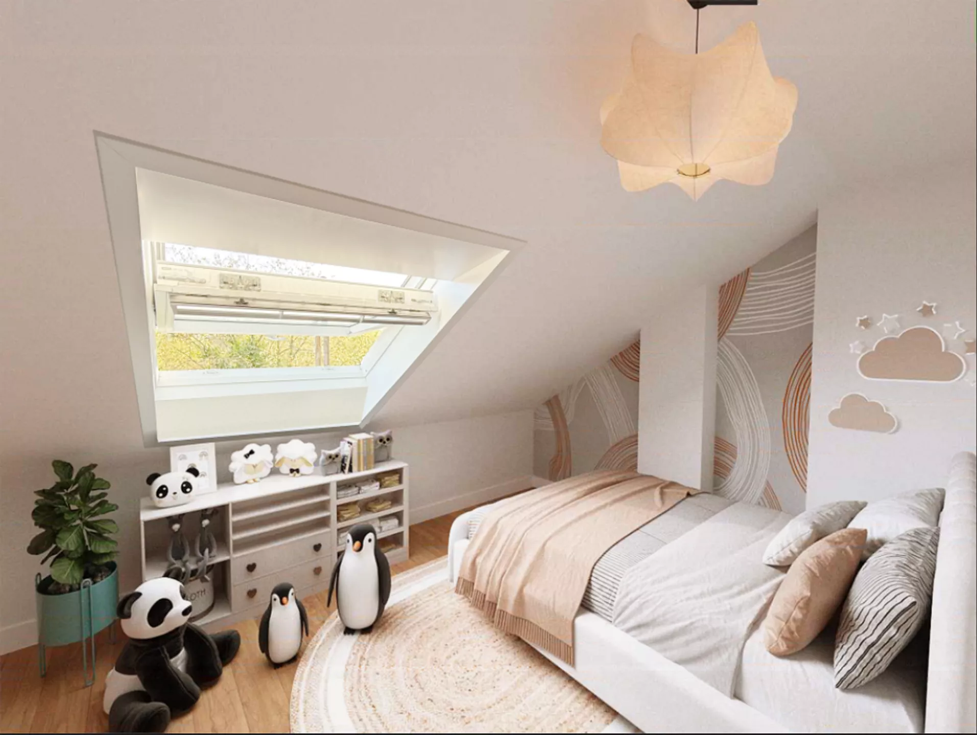 3-Zimmer-Wohnung mit Potenzial in ruhiger Wohnlage, 40589 Düsseldorf, Dachgeschosswohnung