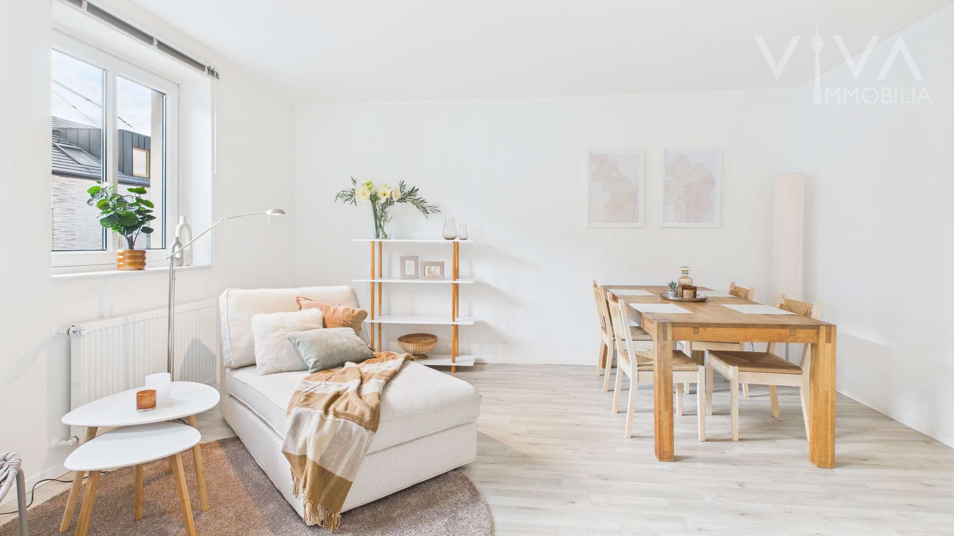 URBAN & COZY! Möblierte 2-Zimmer-Wohnung mit Einbauküche und Loggia, 40629 Düsseldorf, Etagenwohnung