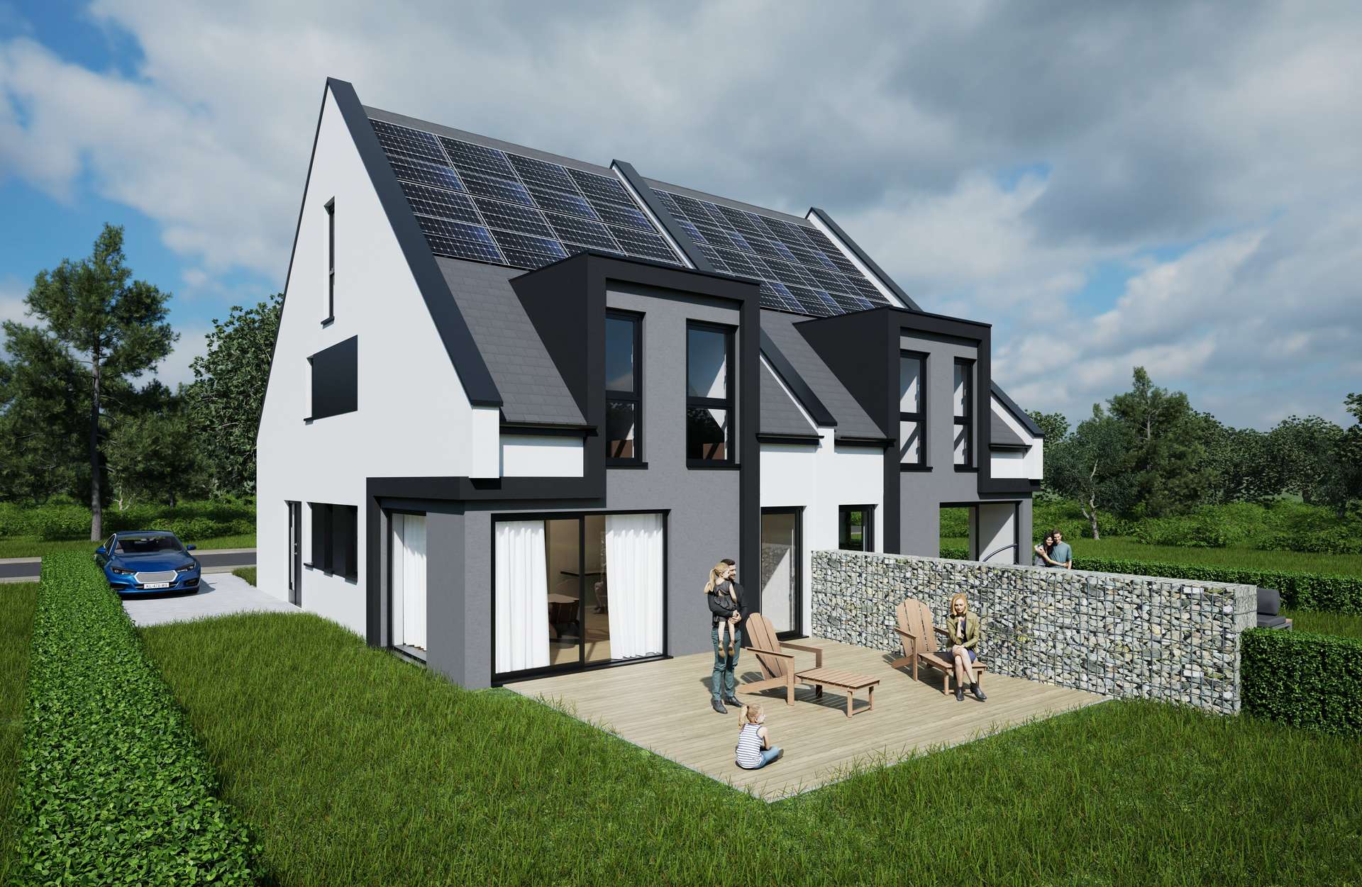 Neubau-Traumhaus mitten im familienfreundlichen Düsseldorf-Vennhausen – schlüsselfertig, 40627 Düsseldorf, Doppelhaushälfte